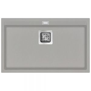 Clearwater Capri 1 Bowl Inset Fossil Granite Kitchen Sink 740 x 455