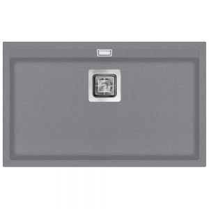 Clearwater Capri 1 Bowl Inset Steel Granite Kitchen Sink 740 x 455