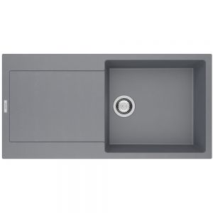 Clearwater Carina 1 Large Bowl Inset Croma Granite Kitchen Sink with Drainer 1000 x 500
