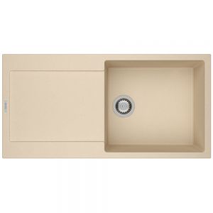Clearwater Carina 1 Large Bowl Inset Moonstone Granite Kitchen Sink with Drainer 1000 x 500
