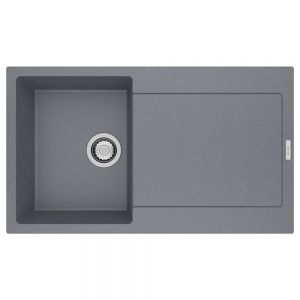 Clearwater Carina 1 Bowl Inset Croma Granite Kitchen Sink with Drainer 860 x 500