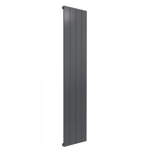 Reina Casina Single Anthracite Vertical Aluminium Radiator 1800 x 375mm