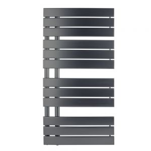 JTP Cleo 1080 x 550 Brushed Black Designer Towel Rail