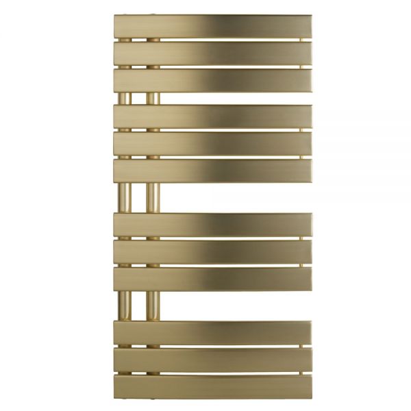 JTP Cleo 1080 x 550 Brushed Brass Designer Towel Rail