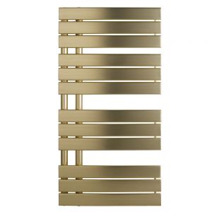 JTP Cleo 1080 x 550 Brushed Brass Designer Towel Rail