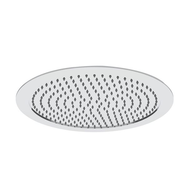 JTP Florence Chrome 400mm Round Ceiling Recessed Shower Head