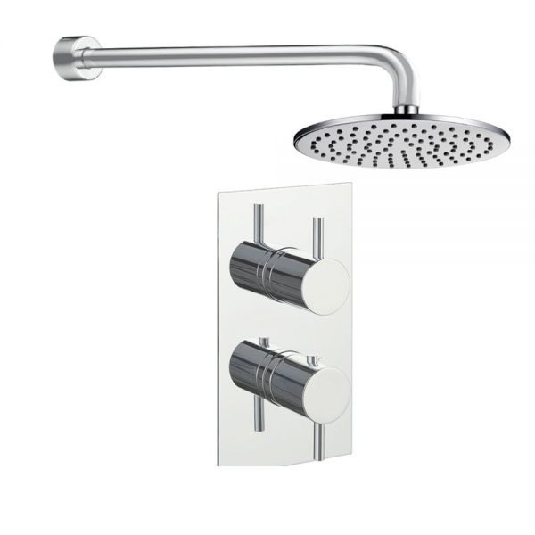 JTP Florence Chrome Thermostatic Single Outlet Shower Valve Kit