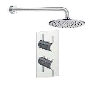 JTP Florence Chrome Thermostatic Single Outlet Shower Valve Kit