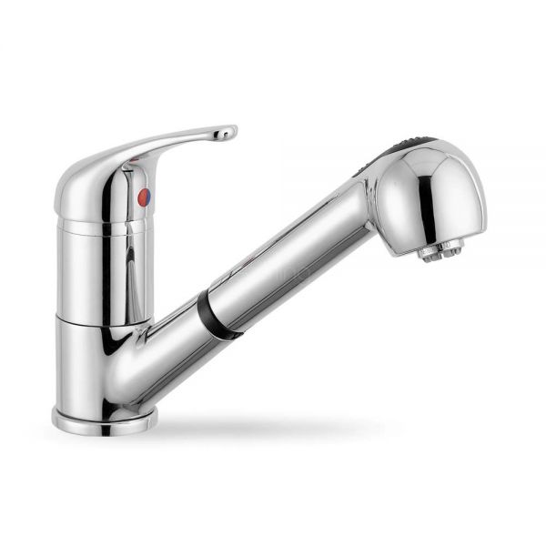 Clearwater Creta Single Lever Pull Out Chrome Monobloc Kitchen Sink Mixer Tap