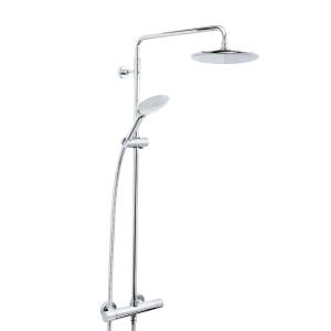 Bristan Carre Exposed Fixed Head Bar Shower with Diverter and Kit CR SHXDIVFF C