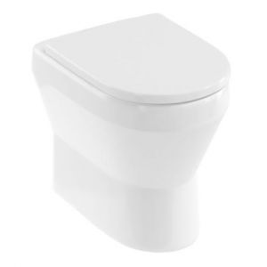 Britton Curve2 Rimless Back to Wall Toilet with Seat