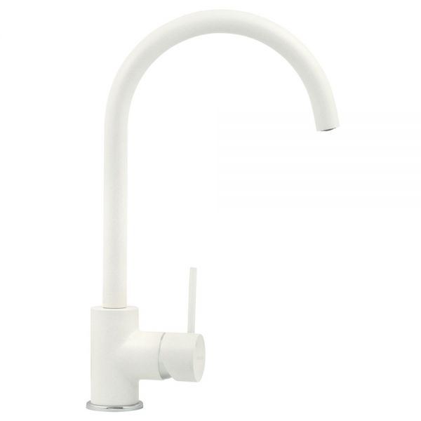 Clearwater Elara C Single Lever Polar White Monobloc Kitchen Sink Mixer Tap