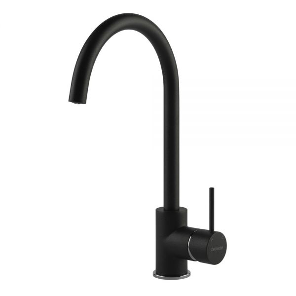 Clearwater Elara C Single Lever Black Nero Monobloc Kitchen Sink Mixer Tap