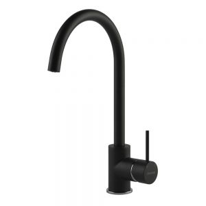 Clearwater Elara C Single Lever Black Nero Monobloc Kitchen Sink Mixer Tap
