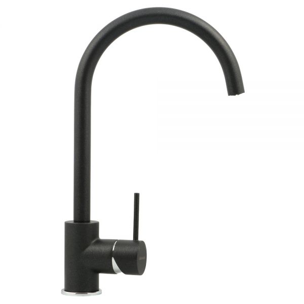 Clearwater Elara C Single Lever Black Onyx Monobloc Kitchen Sink Mixer Tap