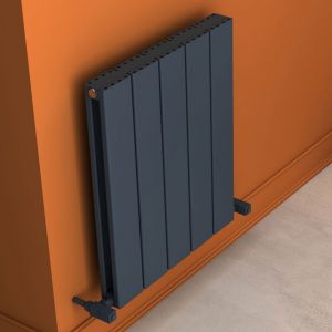 Carisa Angers Double Anthracite Aluminium Radiator 600 x 495mm