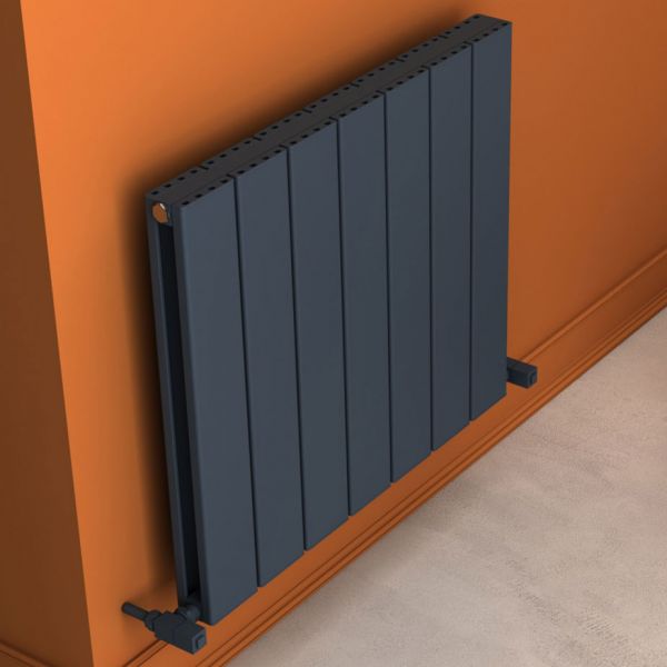 Carisa Angers Double Anthracite Aluminium Radiator 600 x 695mm