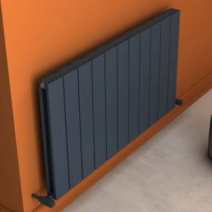 Carisa Angers Double Anthracite Aluminium Radiator 600 x 1095mm