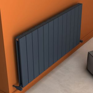 Carisa Angers Double Anthracite Aluminium Radiator 600 x 1295mm