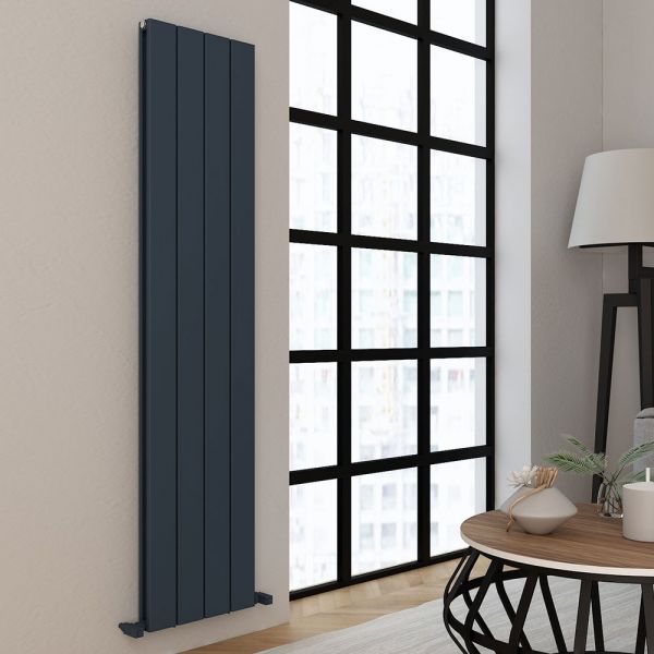 Carisa Angers Double Anthracite Aluminium Radiator 1800 x 395mm