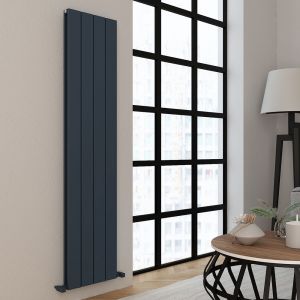 Carisa Angers Double Anthracite Aluminium Radiator 1800 x 395mm