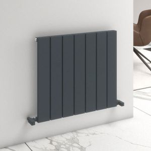 Carisa Angers Single Anthracite Aluminium Radiator 600 x 695mm