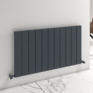 Carisa Angers Single Anthracite Aluminium Radiator 600 x 1095mm