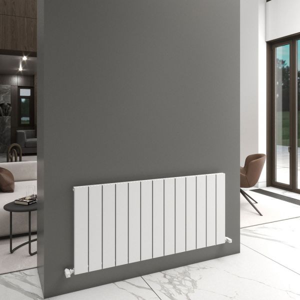 Carisa Angers Single White Aluminium Radiator 600 x 1295mm #2
