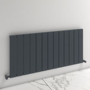 Carisa Angers Single Anthracite Aluminium Radiator 600 x 1295mm