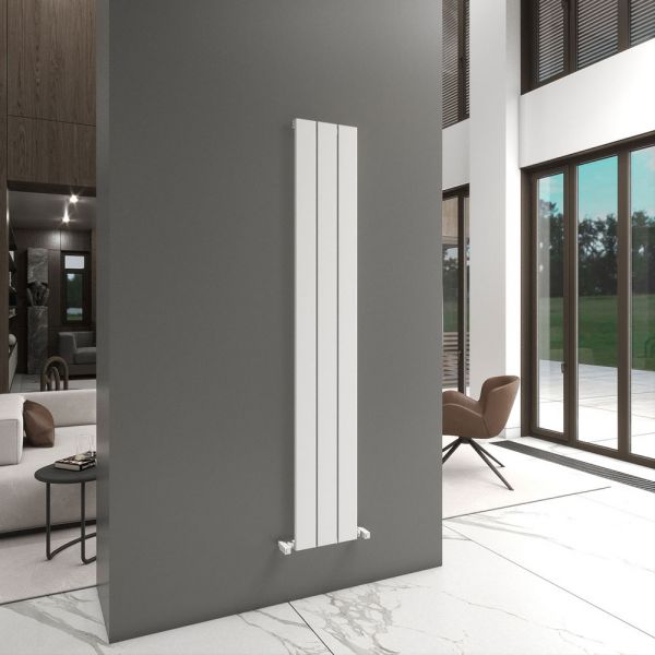 Carisa Angers Single White Aluminium Radiator 1800 x 295mm #2