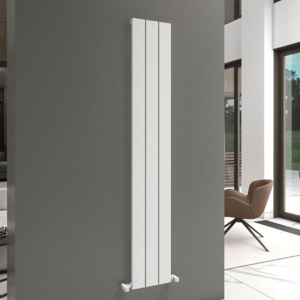 Carisa Angers Single White Aluminium Radiator 1800 x 295mm