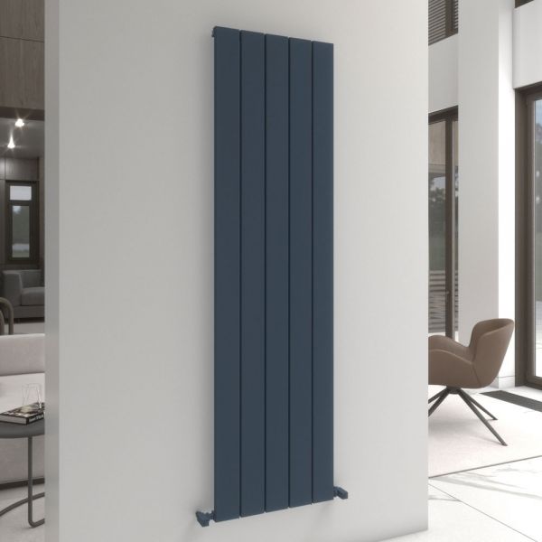 Carisa Angers Single Anthracite Aluminium Radiator 1800 x 495mm
