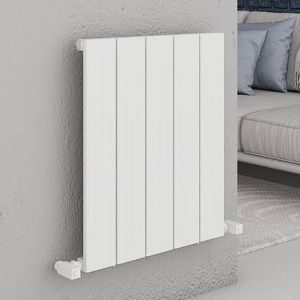 Carisa Chambord Single White Aluminium Radiator 600 x 495mm