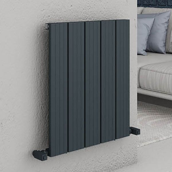 Carisa Chambord Single Anthracite Aluminium Radiator 600 x 495mm