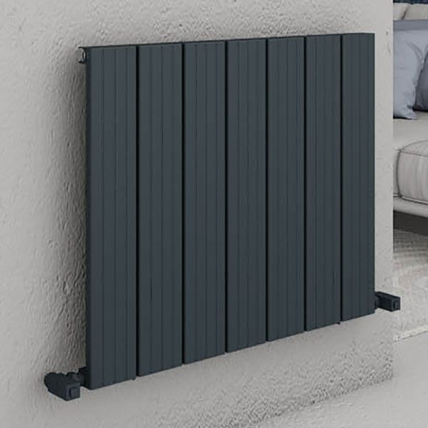 Carisa Chambord Single Anthracite Aluminium Radiator 600 x 695mm