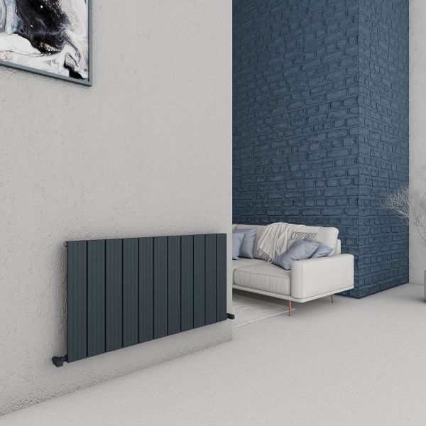 Carisa Chambord Single Anthracite Aluminium Radiator 600 x 1095mm #2