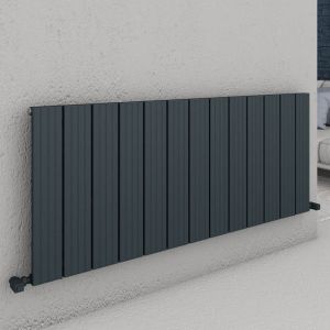 Carisa Chambord Single Anthracite Aluminium Radiator 600 x 1295mm