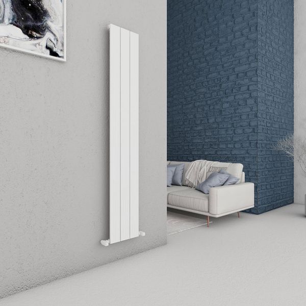 Carisa Chambord Single White Aluminium Radiator 1800 x 295mm #2
