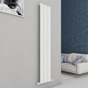 Carisa Chambord Single White Aluminium Radiator 1800 x 295mm