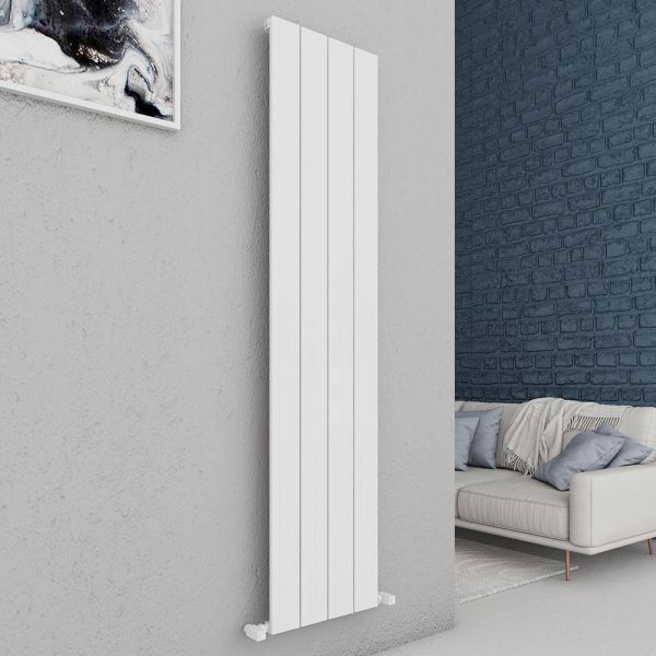 Carisa Chambord Single White Aluminium Radiator 1800 x 395mm