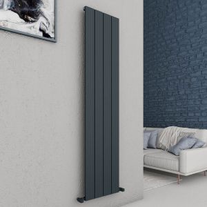 Carisa Chambord Single Anthracite Aluminium Radiator 1800 x 395mm