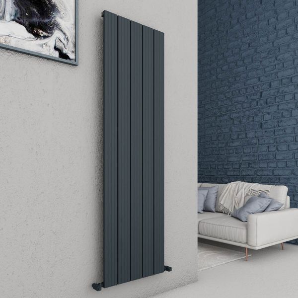 Carisa Chambord Single Anthracite Aluminium Radiator 1800 x 495mm