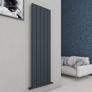 Carisa Chambord Single Anthracite Aluminium Radiator 1800 x 495mm