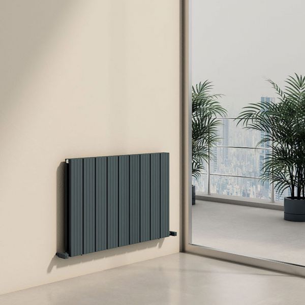 Carisa Chambord Double Anthracite Aluminium Radiator 600 x 895mm #2