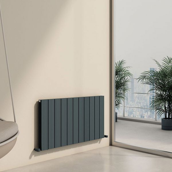 Carisa Chambord Double Anthracite Aluminium Radiator 600 x 1095mm #2