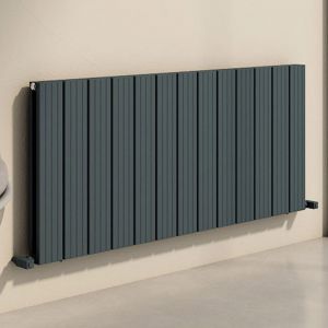 Carisa Chambord Double Anthracite Aluminium Radiator 600 x 1295mm
