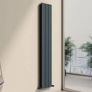 Carisa Chambord Double Anthracite Aluminium Radiator 1800 x 295mm