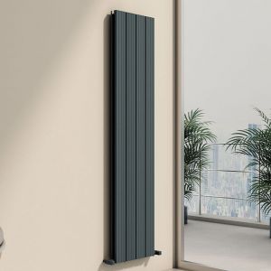 Carisa Chambord Double Anthracite Aluminium Radiator 1800 x 395mm
