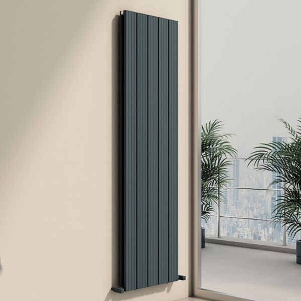 Carisa Chambord Double Anthracite Aluminium Radiator 1800 x 495mm