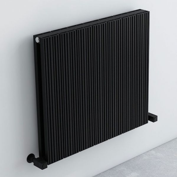 Carisa Monza Double Black Aluminium Radiator 600 x 660mm